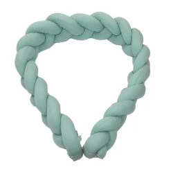 MamaLoes Amy Ajour Stonegreen 210 Cm Braided Bedbumper 84270