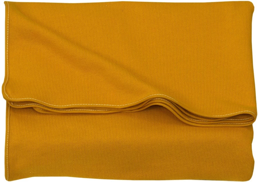 MamaLoes Amy Knitted Okergeel 72x110 Cm Wiegdeken 80628 3 MamaLoes Amy Knitted Okergeel 72x110 Cm Wiegdeken 80628