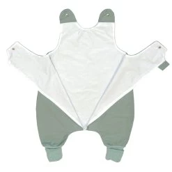 MamaLoes Amy Pure Stonegreen 6-12 Mnd Onesie Slaapzak 85375 -Babywinkel Verkoop mamaloes amy pure stonegreen onesie slaapzak 1