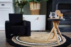 Ding Jamie Velvet Zwart Kinderfauteuil DI-34203 -Babywinkel Verkoop mamaloes ding jamie 12 4