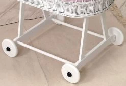 MamaLoes Grey Star De Luxe Wit Baby Wiegje 66759 -Babywinkel Verkoop mamaloes grey star de luxe wit baby wiegje 3 1