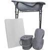MamaLoes Grijs Badset Incl. Graphite Badstandaard -Babywinkel Verkoop mamaloes grijs badset incl. graphite badstandaard wit kussen