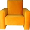 Ding Jamie Velvet Okergeel Kinderfauteuil DI-34201