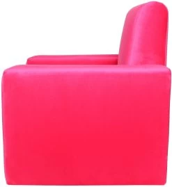 Ding Jamie Velvet Roze Kinderfauteuil DI-34206 -Babywinkel Verkoop mamaloes kinderfauteuil velvet roze 02k