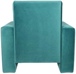 Ding Jamie Velvet Petrol Kinderfauteuil DI-34205 -Babywinkel Verkoop mamaloes kinderfauteuil velvet turquoise 03k