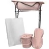 MamaLoes Licht Roze Badset Incl. Graphite Badstandaard -Babywinkel Verkoop mamaloes licht roze badset incl. graphite badstandaard wit kussen