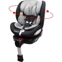 MamaLoes Max Grijs/Zwart 360° Isofix Autostoel 0-36kg ML050214