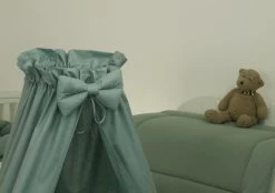 MamaLoes Pure Stonegreen Deluxe Wit Baby Wiegje 80635 -Babywinkel Verkoop mamaloes pure stonegreen deluxe wit baby wiegje 80635