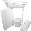 MamaLoes Wit Badset Incl. Witte Badstandaard -Babywinkel Verkoop mamaloes wit badset incl. witte badstandaard 1