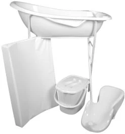 MamaLoes Wit Badset Incl. Witte Badstandaard