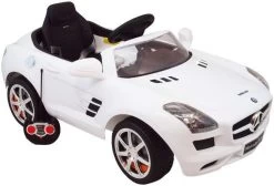 Eco Toys Mercedes SLS Wit Elektrische Kinderauto CLB-681r -Babywinkel Verkoop mercedes wit 1