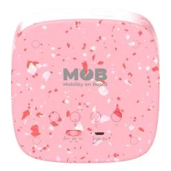 MOB Billy Terrazzo Grenadine Klok En Nachtlampje BILLY-GRENA-01 -Babywinkel Verkoop mob billy terrazzo grenadine klok en nachtlampje billy grena 01 2