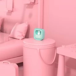 MOB Billy Turquoise Klok En Nachtlampje BILLY-BL-01 -Babywinkel Verkoop mob billy turquiose klok en nachtlampje billy bl 01 4