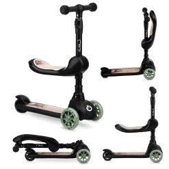 Momi Kiuru Black 2-in-1 Step/Loopfiets HUBA00035 -Babywinkel Verkoop momi kiuru black 2 in 1 step loopfiets huba00035 10