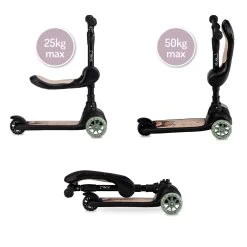 Momi Kiuru Black 2-in-1 Step/Loopfiets HUBA00035 -Babywinkel Verkoop momi kiuru black 2 in 1 step loopfiets huba00035 12