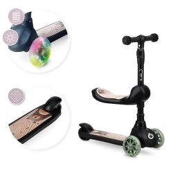 Momi Kiuru Black 2-in-1 Step/Loopfiets HUBA00035 -Babywinkel Verkoop momi kiuru black 2 in 1 step loopfiets huba00035 9