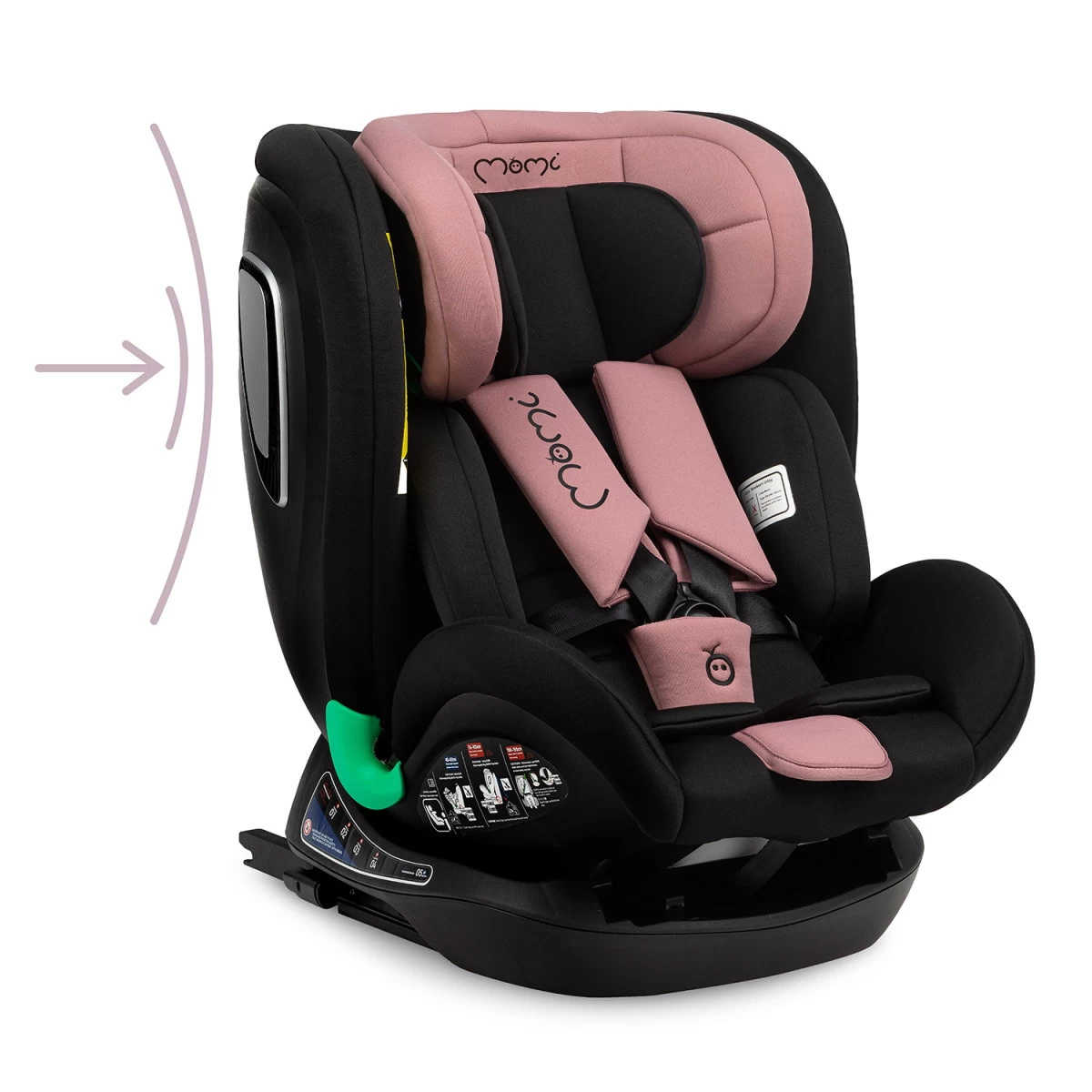 Momi Urso Pink 40-150 Cm I-Size Autostoel FOSA00021 - Afbeelding 13