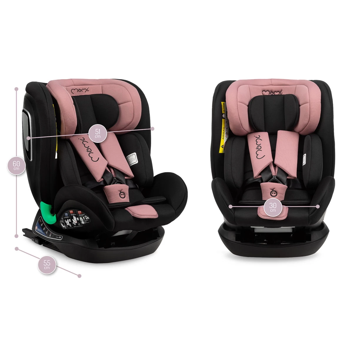 Momi Urso Pink 40-150 Cm I-Size Autostoel FOSA00021 - Afbeelding 15