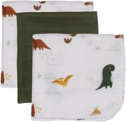 Blush & Blossom Dinosaurus Hydrofiel Starterset TR-BB443418 10 Blush & Blossom Dinosaurus Hydrofiel Starterset TR-BB443418 -Babywinkel Verkoop muslin mouth cloths set dinosaur blush blossom 00