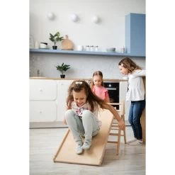 Luna Toys Naturel Houten Klimrek Met Glijbaan LU-36950 21 Luna Toys Naturel Houten Klimrek Met Glijbaan LU-36950 -Babywinkel Verkoop natural 2