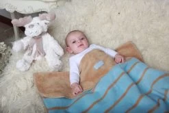 Zaffiro Grijs & Ecru Zigzag 75 X 100 Cm Wiegdeken 40771 -Babywinkel Verkoop paski niebbra 4 1 1 1 1