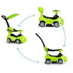 QKids Lolo Lime Green 2-in-1 Ride-on Loopauto QKIDS00007 -Babywinkel Verkoop qkids lolo lime green 2 in 1 ride on loopauto qkids00007 7