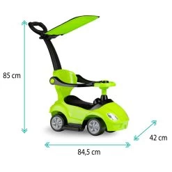 QKids Lolo Lime Green 2-in-1 Ride-on Loopauto QKIDS00007 -Babywinkel Verkoop qkids lolo lime green 2 in 1 ride on loopauto qkids00007 9
