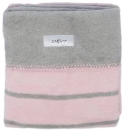 Zaffiro Grijs & Lichtroze Gestreept 75 X 100 Cm Wiegdeken 15120 -Babywinkel Verkoop rozegrijzestrependeken 4