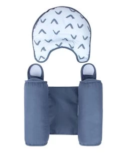 Sevibaby Blue Boomerang Steunkussen Met Hoofdkussentje 33-154 -Babywinkel Verkoop sevibaby blue boomerang steunkussen met hoofdkussentje 2