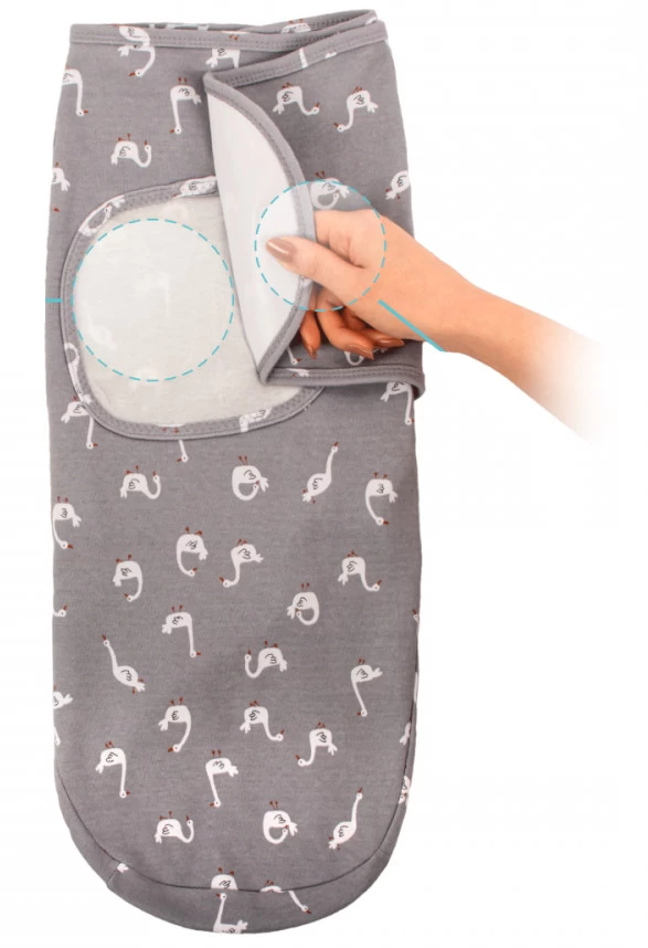 Sevibaby Swan Jersey Inbakerdoek 118-70 5 Sevibaby Swan Jersey Inbakerdoek 118-70 - Afbeelding 3