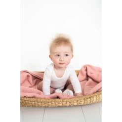 Briljant Pique Mid Grey 100 X 150 Cm Zomer Ledikantdeken 75R -Babywinkel Verkoop sfeer 2 10