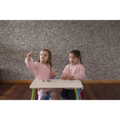 Silly Billyz Towel Antique Pink Messy Eater Slab 117318 -Babywinkel Verkoop silly billy slab sfeer 5 1 2