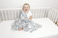 Babymatex Ines Plants 75x100 Cm Katoenen Wiegdeken TB0236_38 -Babywinkel Verkoop tb0236 38