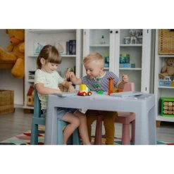 Tega Baby Teggi Grey/Old Rose/Turquoise Multifun 3-in-1 Tafel Met Twee Stoeltjes TI-011-174 -Babywinkel Verkoop tega baby teggi turquoisenavygrey multifun 3 in 1 tafel 1