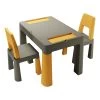 Tega Baby Teggi Graphite/Mustard Multifun 3-in-1 Tafel Met Twee Stoeltjes TI-011-172 -Babywinkel Verkoop teggi graphite mustard set