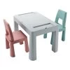 Tega Baby Teggi Grey/Old Rose/Turquoise Multifun 3-in-1 Tafel Met Twee Stoeltjes TI-011-174