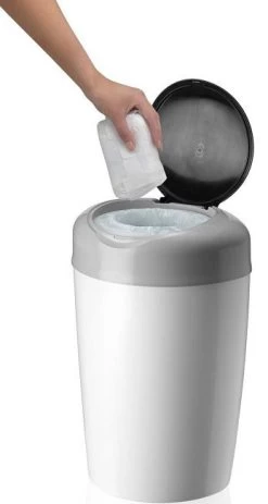 Tommee Tippee Simplee Sangenic Tub Wit/Grijs Luieremmer 87003103 (eco) -Babywinkel Verkoop tommee tippee simplee sangenic wit grijs luieremmer 4 4