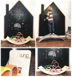 Luna Toys Houten Balansbord Met Zwart Vilt LU-36998 -Babywinkel Verkoop untitled 12