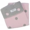 Zaffiro Grijs & Roze Gestipt 75 X 100 Cm Wiegdeken 15069 -Babywinkel Verkoop zaffiro 100x150 deken grijs roze gestreept
