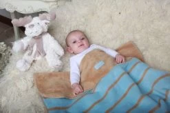 Zaffiro Grijs & Roze Gestreept 100 X 150 Cm Ledikantdeken 15403 -Babywinkel Verkoop zaffiro deken 4