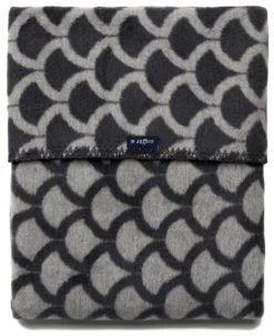 Zaffiro Grijs & Antraciet Halve Cirkels 75 X 100 Cm Wiegdeken 40733
