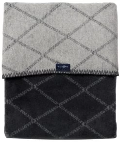 Zaffiro Antraciet & Grijs Ruitjes 75 X 100 Cm Wiegdeken 40795