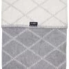 Zaffiro Grijs & Ecru Ruitjes 75 X 100 Cm Wiegdeken 43109