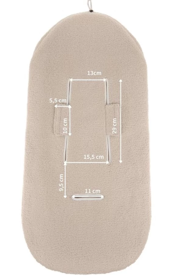 Zaffiro MINI Lama Blush Autostoel Voetenzak 6 Zaffiro MINI Lama Blush Autostoel Voetenzak - Afbeelding 4