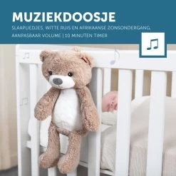 Zazu Brody De Beer Taupe Slaaptrainer ZA-BRODY-01 -Babywinkel Verkoop zazu brody de beer taupe slaaptrainer sfeer 5