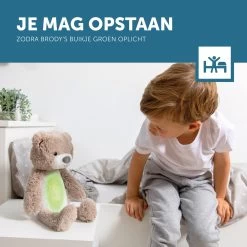 Zazu Brody De Beer Taupe Slaaptrainer ZA-BRODY-01 -Babywinkel Verkoop zazu brody de beer taupe slaaptrainer sfeer 6