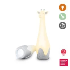 Zazu Gina Giraffe Grijs Zaklamp En Nachtlampje ZA-GINA-01 -Babywinkel Verkoop zazu gina giraffe grijs zaklamp en nachtlampje za gina 01 3